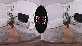 Virtual Taboo! Wanking Ass With Shaved Brunette!