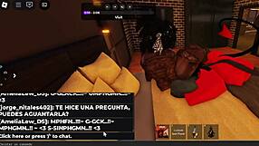 black puta diabla licks her master's cock bent over