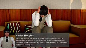 Blonde says, 'let's play the headmaster's fantasy'