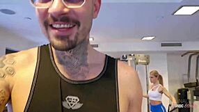 i train and fuck steve mori for the first time, deepthroating his big cock