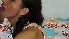 Sucking neighbor's juicy dick deliciously!