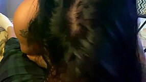 alice fire gives asian blowjob in lingerie