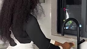 Ebony House Maid Caught Riding Her Boss In Full Xred Video.