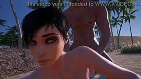 Jenny and Yason perform rough anal deepthroat titty fuck blowjob with cum facial