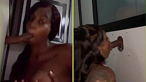 sucking big black cocks through gloryhole