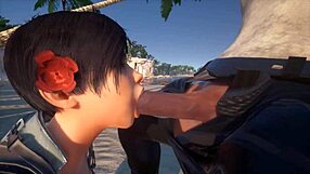 Jenny and Yason perform rough anal deepthroat titty fuck blowjob with cum facial