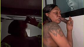 sucking big black cocks through gloryhole