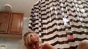 Sassy fucking herself with pussy toys and big dildo cock