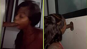 sucking big black cocks through gloryhole