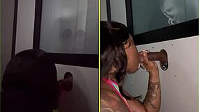 sucking big black cocks through gloryhole