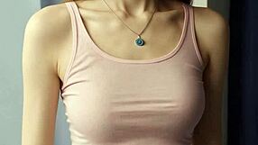 Fancy Eastern European Model Shows Off Barefoot in Lingerie and Panties