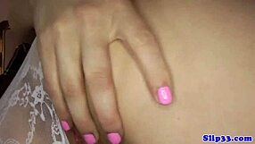 The alluring babe in stockings gets plowed doggystyle by the old man in this old and young scene