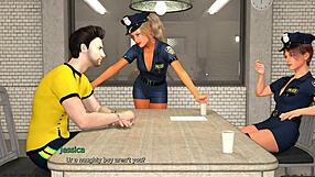 Femdom police humiliation game.