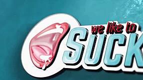 Nervous Teen 18+ Sucks Cock And Licks Balls In Hardcore Blowjob