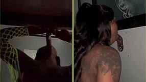 sucking big black cocks through gloryhole