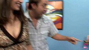 Amazing Brunette's Suggestive Cowgirl Spanking