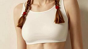 Fancy Eastern European Model Shows Off Barefoot in Lingerie and Panties