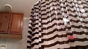 Sassy fucking herself with pussy toys and big dildo cock