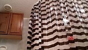 Sassy fucking herself with pussy toys and big dildo cock