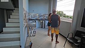 caught neighbor stealing panties, got so turned on let him fuck my ass