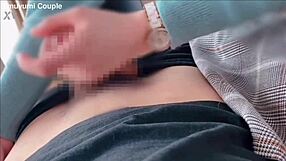 Japanese Office Lady Gives Intense Handjob with Wild Sex