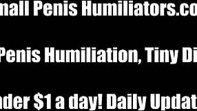 Femdom Humiliates Tiny Cock Intensely