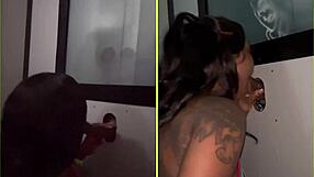 sucking big black cocks through gloryhole