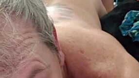 rainbow pegs guy in tight anal femdom pov