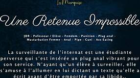 Une retenue impossible - french audio porn femdom anal.