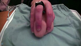 Amateur plays with a soft limp fake toy without audio