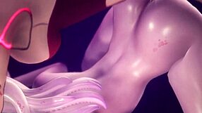 huntress virgin takes double anal apology with toys