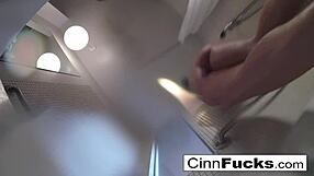 Christiana Glitter Showers Nude In Bathtub