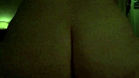 Mature wife bounces on cock in reverse cowgirl with wet pussy