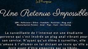 Une retenue impossible - french audio porn femdom anal.