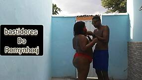 A Gordinha Carioca Fudendo No Quintal De Casa: Sexy Fat Anal Assfucking with Big Ass and Cock