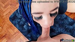 Innocent 18-Year-Old Brazilian Teen Gives First Blowjob