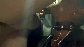 Petite ebony throat training