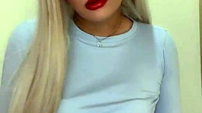 why is this rich trans jerking off her small tits?