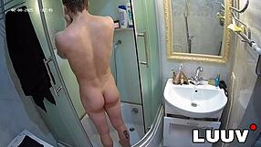 luuv taking a quick shower before sex on camera