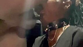 Petite ebony throat training