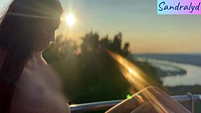 Latina Plays With Nipples Outdoors Boldly