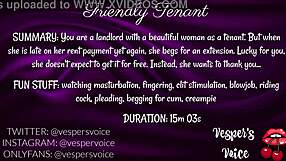 Tenant gives blowjob and rides cock for rent extension