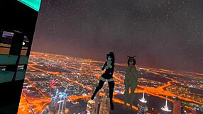 Muscle mommy with her girlfriend