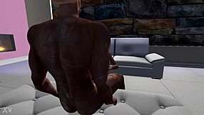 Cheerleader Sucks Blindfolded Old Man's Cock!