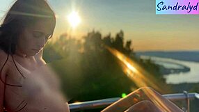 Latina Plays With Nipples Outdoors Boldly