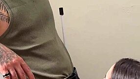 this old cuckold gets humiliated with blowjob.