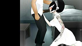 In This Random Scene, She Performs a Super Deep Throat