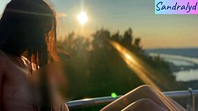 Latina Plays With Nipples Outdoors Boldly