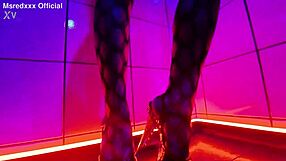 curvy babe does sensual striptease for seduction.