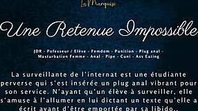 Une retenue impossible - french audio porn femdom anal.